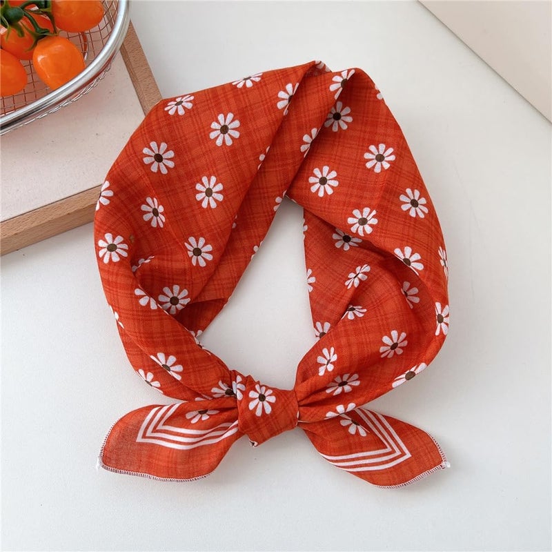 Acigbetter 2 Pack Soft Cotton-Blend Bandana for Women and Men, 21.6''x 21.6'' Neck Head Scarf Summer Thin Bandana Headband - Image 2
